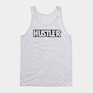 Hustler Outline Design blk Tank Top